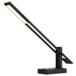 Metal USB Task Lamp With 2 USB Ports Black (Includes LED Light Bulb) - Cal Lighting -Adesso Shop GUEST f805f4d8 3b43 410b a613 57f5cc070922