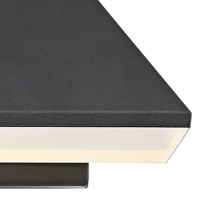 John Timberland Whatley Modern Outdoor Wall Light Fixture Black LED 6 1/4" Metal Shade For Post Exterior Barn Deck House Porch Yard Posts Patio Home 4 John Timberland Whatley Modern Outdoor Wall Light Fixture Black LED 6 1/4" Metal Shade For Post Exterior Barn Deck House Porch Yard Posts Patio Home - Image 2