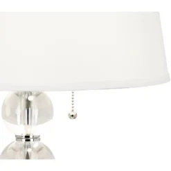 Vienna Full Spectrum Modern Table Lamp 26 1/2" High With USB Dimmer Stacked Crystal Spheres White Drum Shade For Bedroom Living Room Desk Bedside -Adesso Shop GUEST f8d714c2 b935 4689 808d 22b16c584533