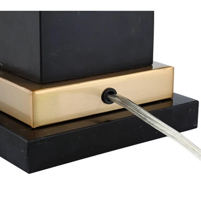 Barnes And Ivy Georgetown Traditional Desk Lamp 28 1/2" Tall Warm Brass With USB Charging Port Black Shade For Bedroom Living Room Bedside Office Kids 8 Barnes And Ivy Georgetown Traditional Desk Lamp 28 1/2" Tall Warm Brass With USB Charging Port Black Shade For Bedroom Living Room Bedside Office Kids - Image 6