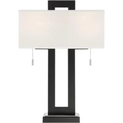 360 Lighting Neil Modern Table Lamp With White Marble Riser 26" High Two Tone USB Charging Port Rectangular Shade Bedroom For Bedroom Living Room Desk 11 360 Lighting Neil Modern Table Lamp With White Marble Riser 26" High Two Tone USB Charging Port Rectangular Shade Bedroom For Bedroom Living Room Desk -Adesso Shop GUEST f9bba6c1 76e8 443d 8c57 7fd6c0901e32