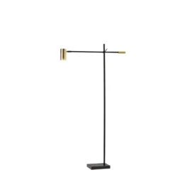 58" X 63" Collette Floor Lamp (Includes LED Light Bulb) Black - Adesso -Adesso Shop GUEST fb2e8077 393e 487f b411 706ed620b541