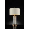 28.75" Traditional Metal Table Lamp With Crystal Accents Gold - Ore International