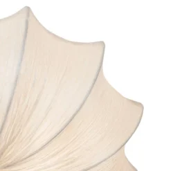 Possini Euro Design Planetarium Modern Ceiling Light Flush Mount Fixture 21" Wide Chrome 3-Light Ivory Fabric Scalloped Bowl For Bedroom Living Room -Adesso Shop GUEST fd8076fb ba15 40d9 afa8 c61ce1a5f194