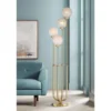 Possini Euro Design Mid Century Modern Glam Style Floor Lamp 4-Light LED 68.5" Tall Warm Gold Glass Globe Shade For Living Room House Uplight -Adesso Shop GUEST fdd44058 3b10 445f b8fd 217d46774247