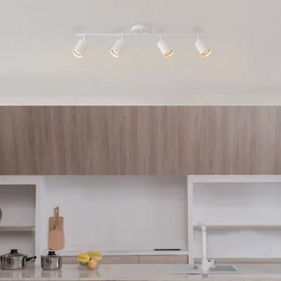 Pratt 4-Light Matte White Track Lighting - Globe Electric 6 Pratt 4-Light Matte White Track Lighting - Globe Electric - Image 4