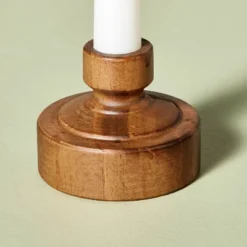 7"x3" Flameless Christmas Window Candle With Wood Base - Hearth & Hand™ With Magnolia -Adesso Shop GUEST ffd6975e 2146 4e21 8ea0 9c4d357bd4f0